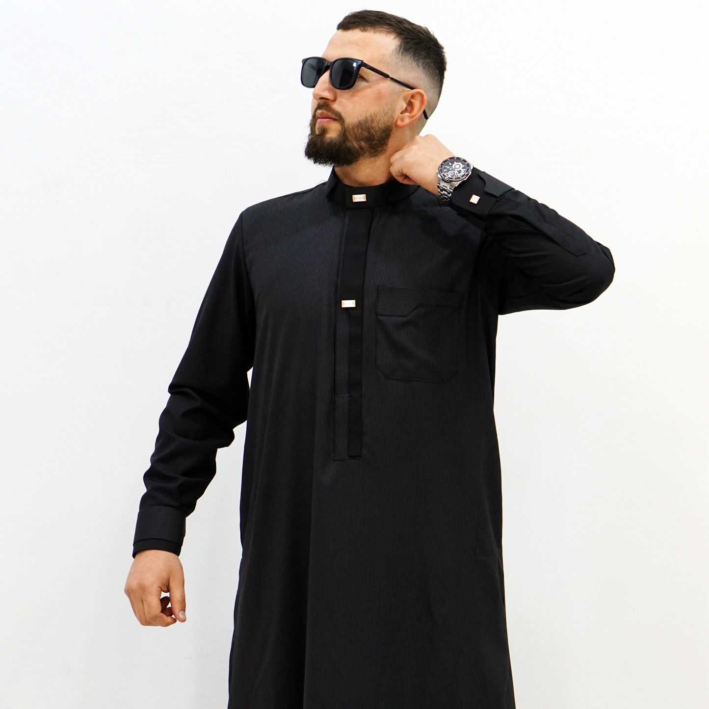 قميص الخليل الاسود الفاخر Black One